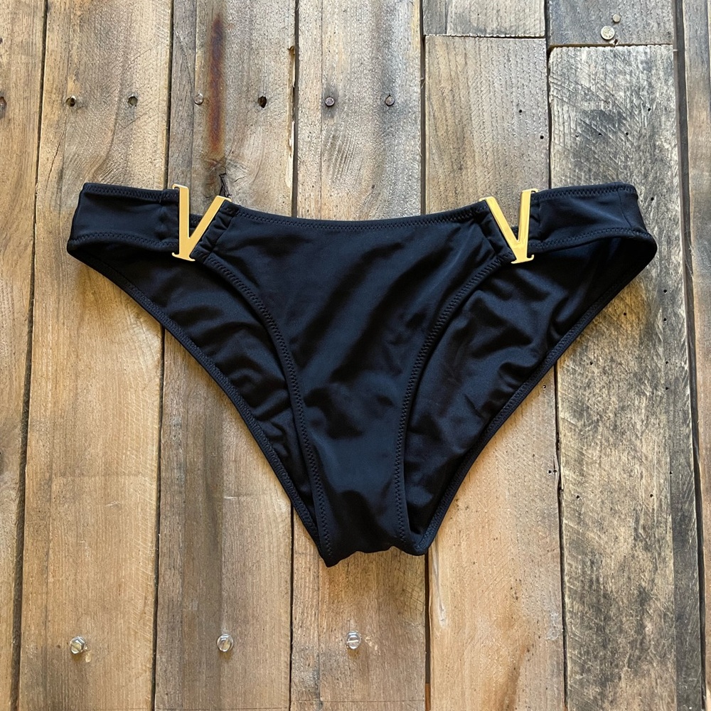 Victoria's Secret Black and Gold Bikini Set